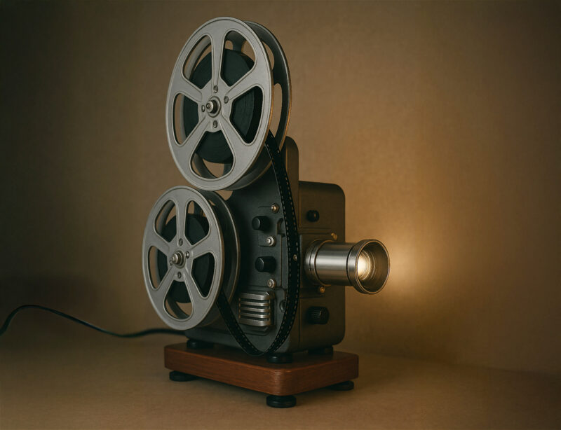 レトロ映画・フィルムプロジェクター（映写機）01