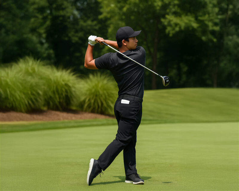 ゴルファー・ゴルフスイング02