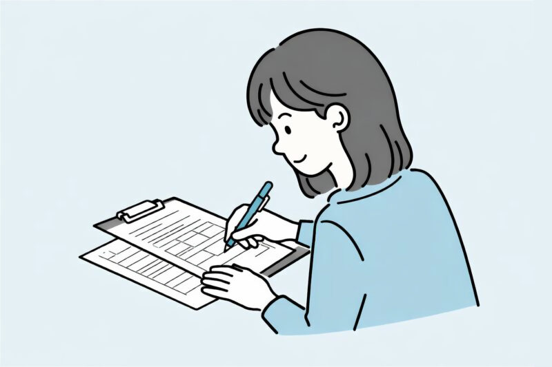 書類手続き・記入01