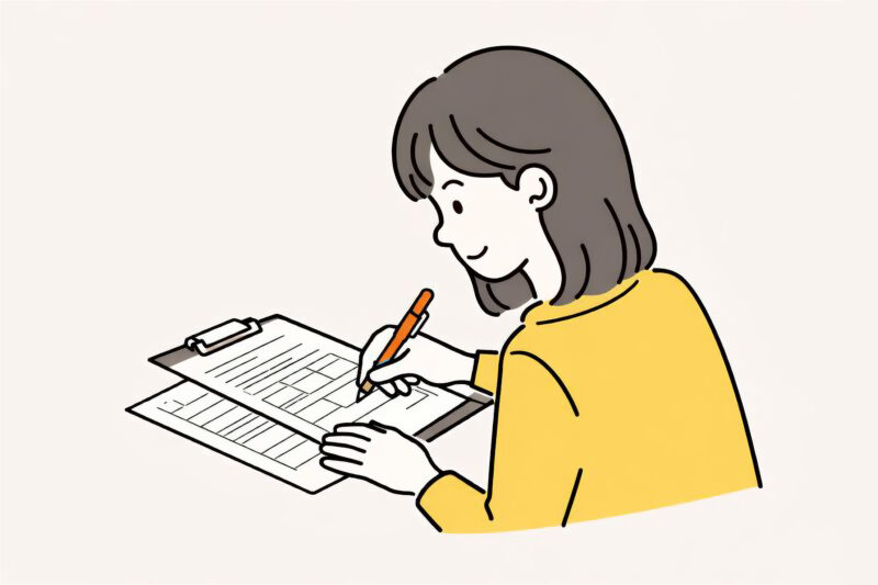 書類手続き・記入02